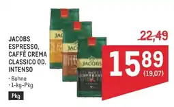 Metro JACOBS ESPRESSO, CAFFÉ CREMA CLASSICO OD. INTENSO Angebot