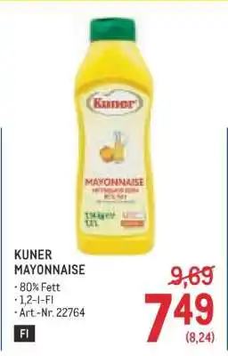 Metro Kuner Mayonnaise Angebot