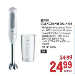 Metro BRAUN STABMIXER MQ5000I1M WH Angebot
