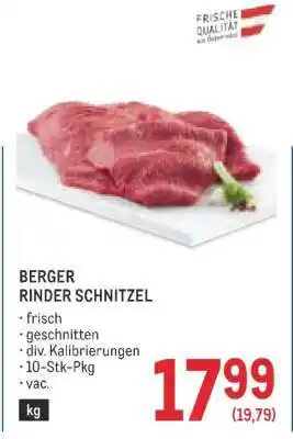Berger Rinder Schnitzel