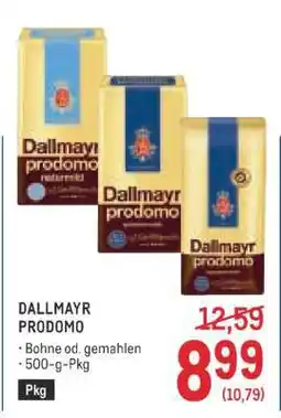 Metro Dallmayr Prodomo Angebot