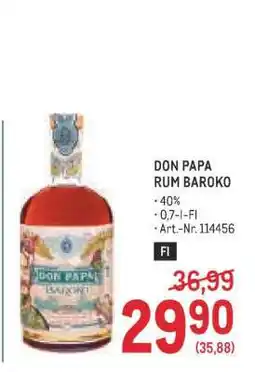 Metro Don Papa Rum Baroko Angebot