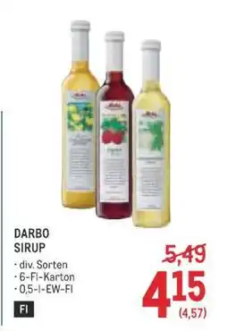 Metro Darbo Sirup Angebot