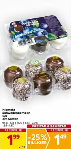 Billa Niemetz Schwedenbomben Angebot