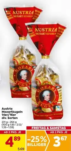 Billa Austria Mozartkugeln 14er/16er Angebot