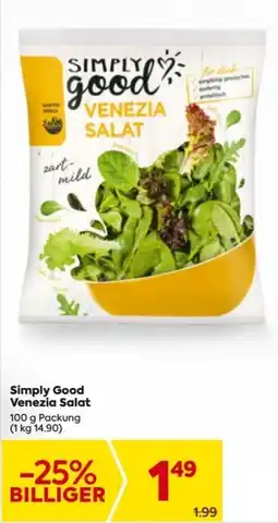 Billa Simply Good Venezia Salat Angebot