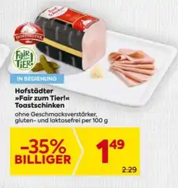Billa Hofstadter toastschinken Angebot