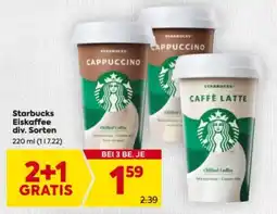 Billa Starbucks eiskaffee div. sorten Angebot