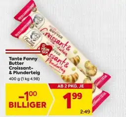 Billa Tante Fanny Butter Croissant- & Plunderteig Angebot