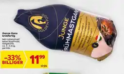 Billa Ganze Gans bratfertig Angebot