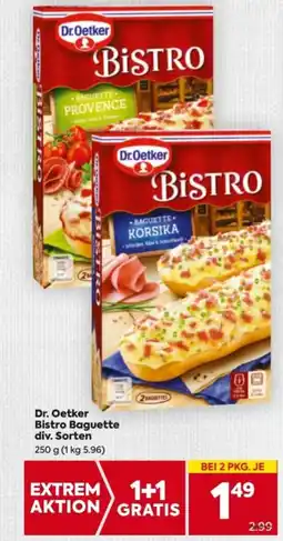 Billa Dr. Oetker Bistro Baguette div. Sorten Angebot