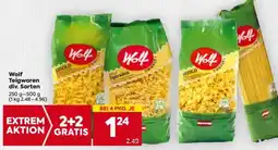 Billa Wolf Teigwaren div. Sorten Angebot
