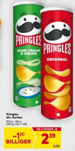 Billa Pringles div. sorten Angebot