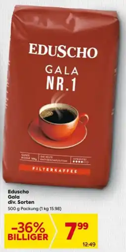Billa Eduscho Gala div. Sorten Angebot