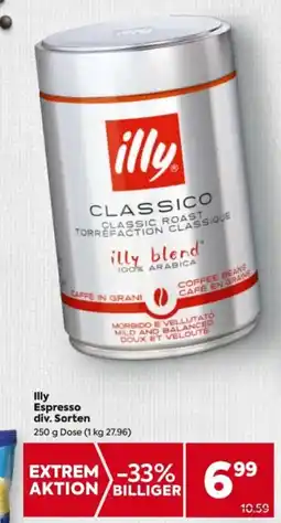 Billa Illy Espresso div. Sorten Angebot