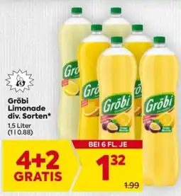 Billa Gröbi Limonade div. Sorten Angebot