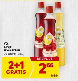 Billa YO Sirup div. Sorten Angebot