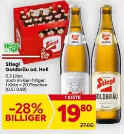 Billa Stiegl Goldbräu od. Hell Angebot
