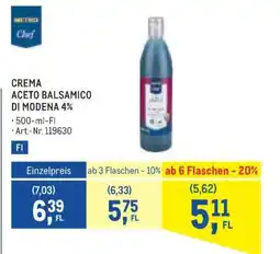 Metro CREMA ACETO BALSAMICO DI MODENA 4% Angebot