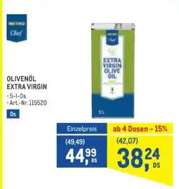 Metro Olivenöl Extra Virgin Angebot