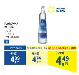 Metro Fjorowka Wodka Angebot