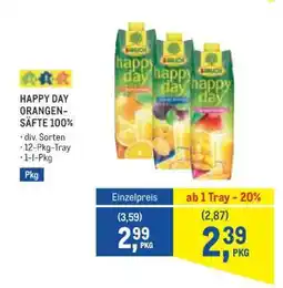 Metro HAPPY DAY ORANGEN-SÄFTE 100% Angebot