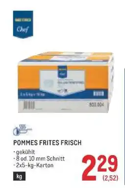 Metro POMMES FRITES FRISCH Angebot