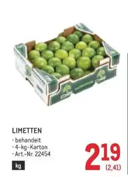 Metro Limetten Angebot