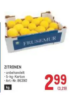 Metro ZITRONEN Angebot