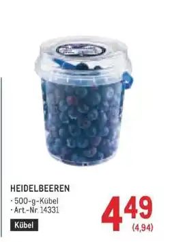 Metro Heidelbeeren Angebot