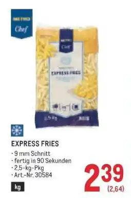 Metro EXPRESS FRIES Angebot