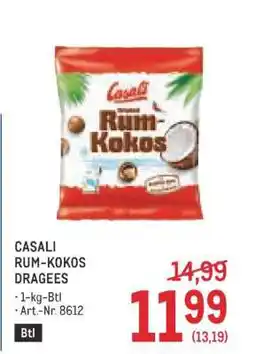 Metro Casali Rum-Kokos Dragees Angebot
