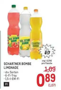 Metro Schartner Bombe Limonade Angebot