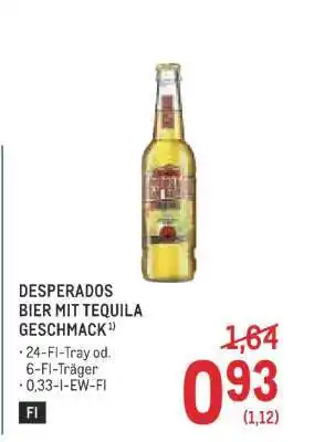 DESPERADOS BIER MIT TEQUILA GESCHMACK