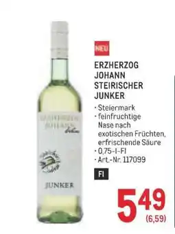 Metro Erzherzog Johann Steirischer Junker Angebot