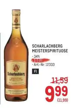 Metro Scharlachberg Meisterspirituose Angebot