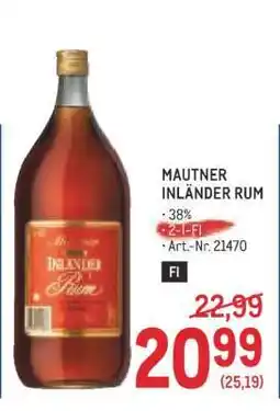 Metro Mautner Inländer Rum Angebot