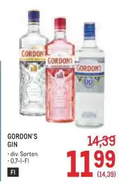 Metro GORDON'S GIN Angebot