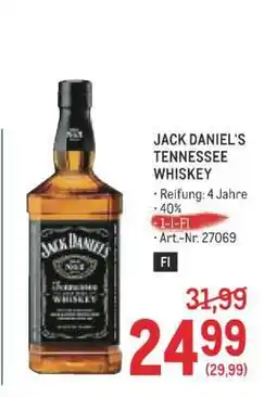 Metro Jack Daniel‘s Tennessee Whiskey Angebot