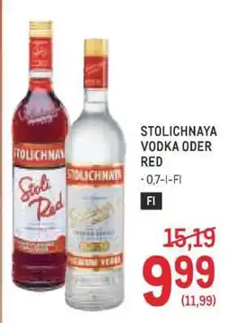 Metro STOLICHNAYA VODKA ODER RED Angebot