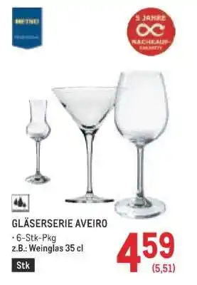 Metro GLÄSERSERIE AVEIRO Angebot