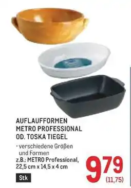 Metro AUFLAUFFORMEN METRO PROFESSIONAL OD. TOSKA TIEGEL Angebot