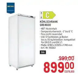 Metro Kühlschrank GRE4600 Angebot