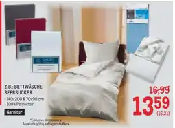 Metro BETTWÄSCHE SEERSUCKER Angebot