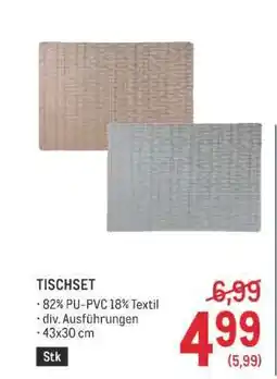 Metro Tischset Angebot