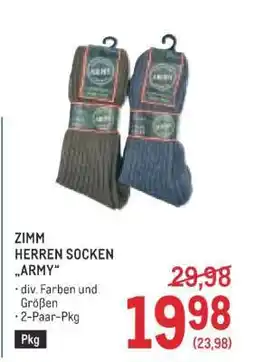 Metro ZIMM HERREN SOCKEN „ARMY“ Angebot
