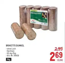 Metro BRIKETTS DUNKEL Angebot
