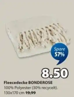 JYSK Fleecedecke bonderose Angebot