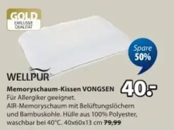 JYSK Memoryschaum-kissen vongsen Angebot