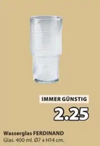 Wasserglas ferdinand